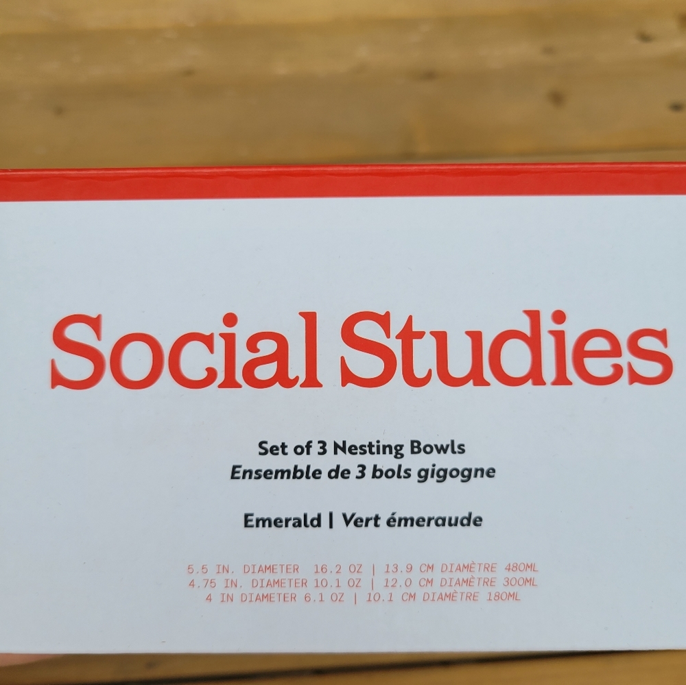 Social Studies Nesting Bowls